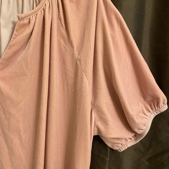 Old Navy Plus Size Faux Velvet Top / Shirt - Picture 5 of 6